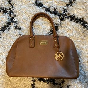 Brown leather Michael Kors bag